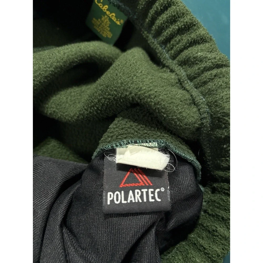 Cabelas‎ Polartec Fleece Pants Men's XL Green Pockets Outdoor Hunting Sweatpants